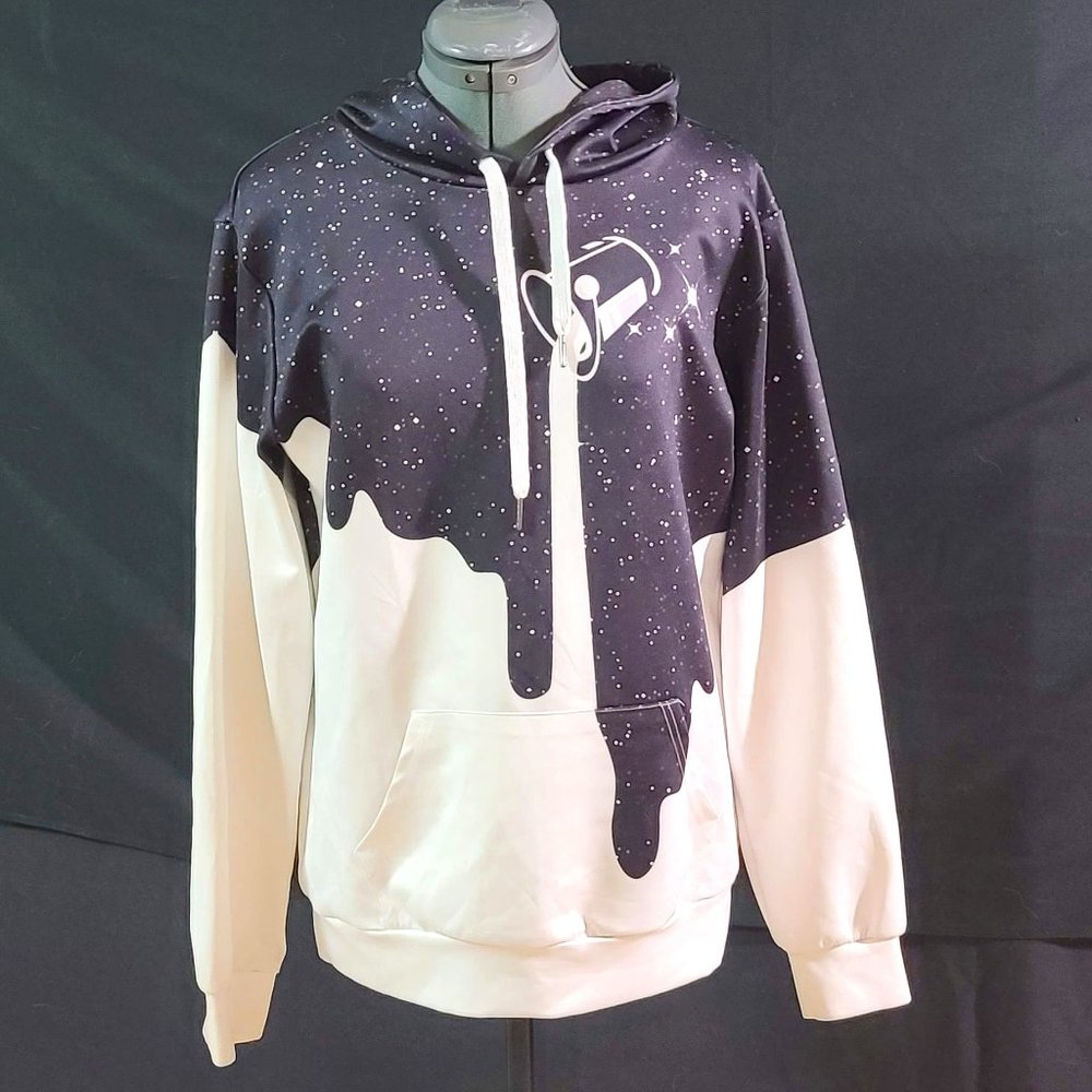 Black & White Hoodie - (Size Medium)